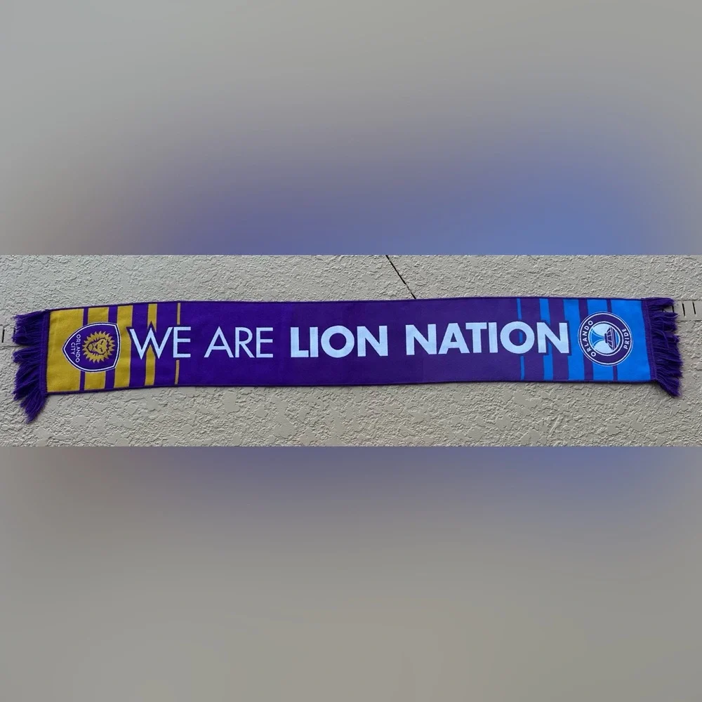 Orlando City SC Orlando Pride - We Are Lion Nation 2018 Members Scarf in VGC